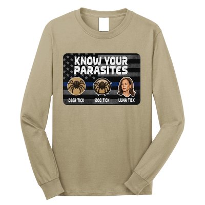 Kamala Know Your Parasites Deer Tick Dog Tick Luna Tick Gift Long Sleeve Shirt