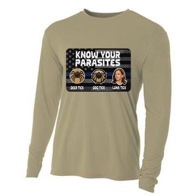 Kamala Know Your Parasites Deer Tick Dog Tick Luna Tick Gift Cooling Performance Long Sleeve Crew