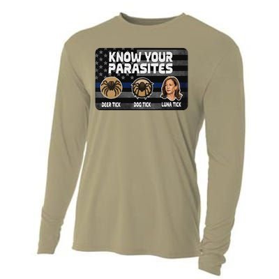 Kamala Know Your Parasites Deer Tick Dog Tick Luna Tick Gift Cooling Performance Long Sleeve Crew