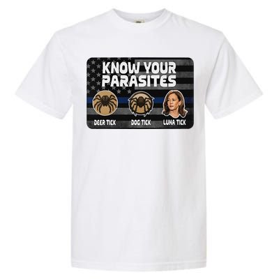 Kamala Know Your Parasites Deer Tick Dog Tick Luna Tick Gift Garment-Dyed Heavyweight T-Shirt