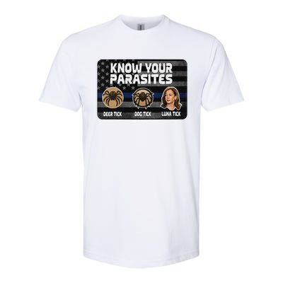 Kamala Know Your Parasites Deer Tick Dog Tick Luna Tick Gift Softstyle CVC T-Shirt