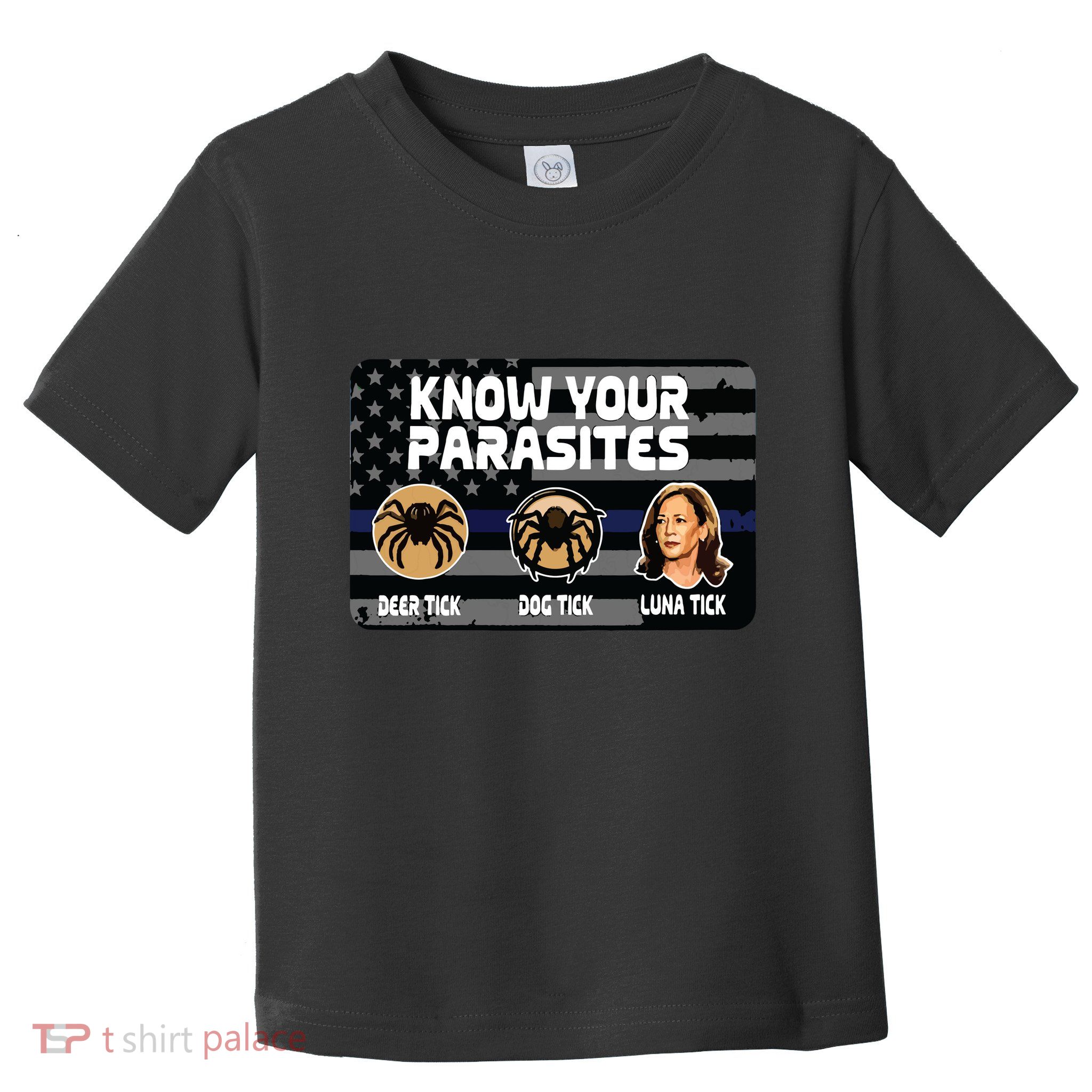 Kamala Know Your Parasites Deer Tick Dog Tick Luna Tick Toddler T-Shirt