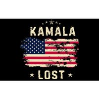 Kamala Lost 2024 Election Usa Flag Trump Won 47th President Bumper Sticker