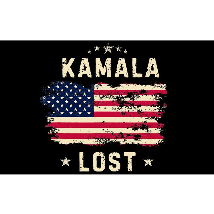 Kamala Lost 2024 Election Usa Flag Trump Won 47th President Bumper Sticker