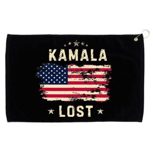 Kamala Lost 2024 Election Usa Flag Trump Won 47th President Grommeted Golf Towel