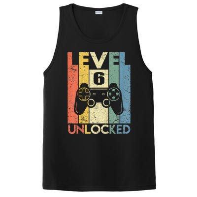 Kids Level 6 Unlocked Funny Video Gamer 6th Birthday Gift PosiCharge Competitor Tank