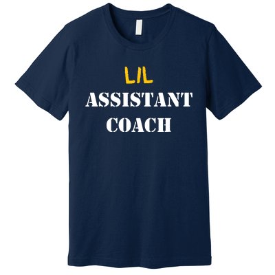 Kids Lil Assistant Coach Kids Helper Team Sports Premium T-Shirt