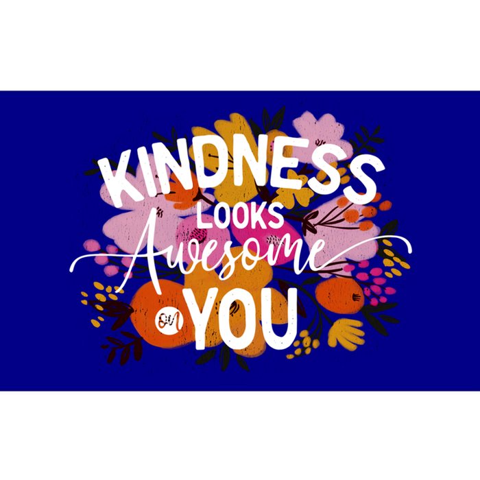 Kindness Looks Awesome On You Floral Teachers Autism Cute Gift Bumper Sticker