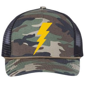 Lightning Bolt Graphic Retro Rope Trucker Hat Cap