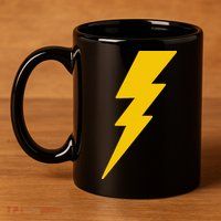 Lightning Bolt 11oz C Handle Ceramic Mug