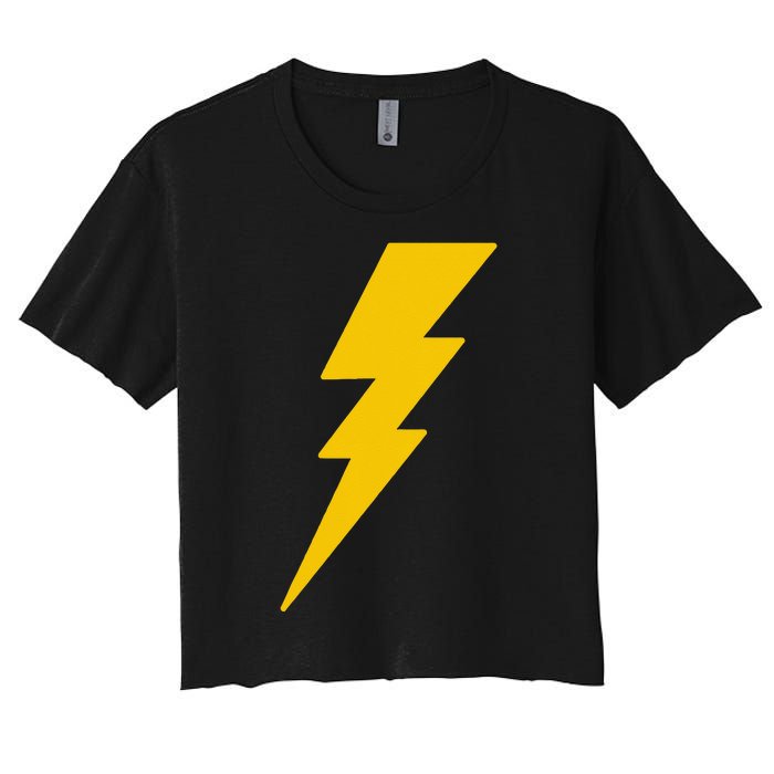 Lightning Bolt Women's Crop Top Tee