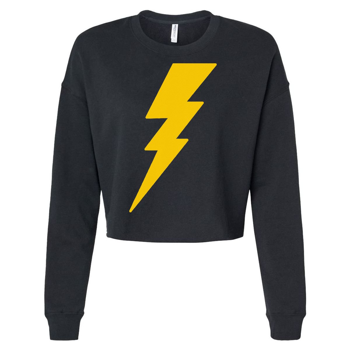 Lightning Bolt Cropped Pullover Crew