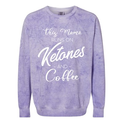 Ketogenic Low Carb Dieter Mom Coffee Fanatic Caffeine Mama Gift Colorblast Crewneck Sweatshirt