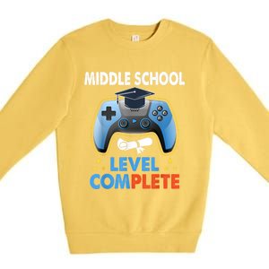 Kindergarten Level Complete Graduation Class Gamer Premium Crewneck Sweatshirt