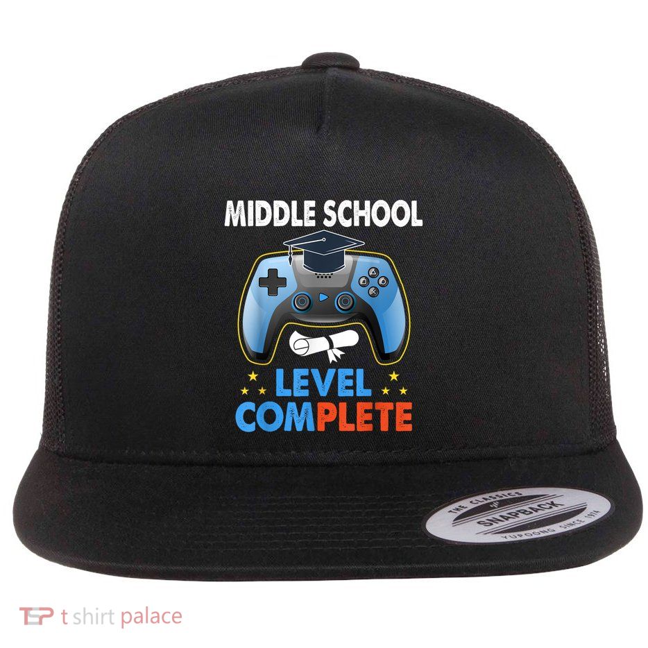 Kindergarten Level Complete Graduation Class Gamer Flatbill Hat