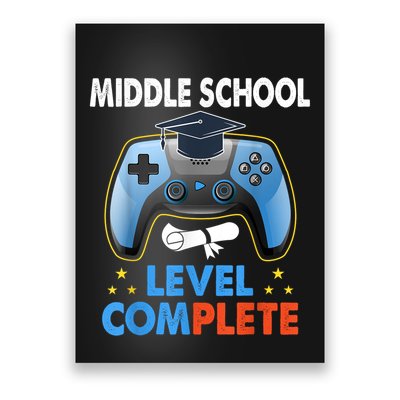 Kindergarten Level Complete Graduation Class Gamer Poster