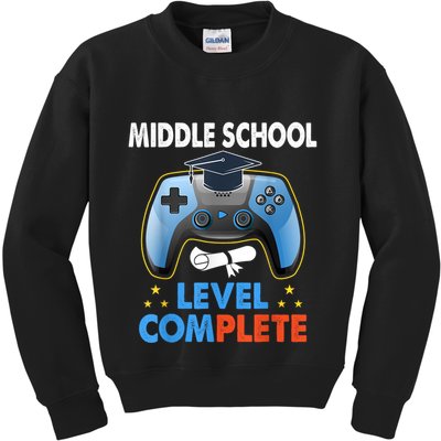 Kindergarten Level Complete Graduation Class Gamer Kids Sweatshirt