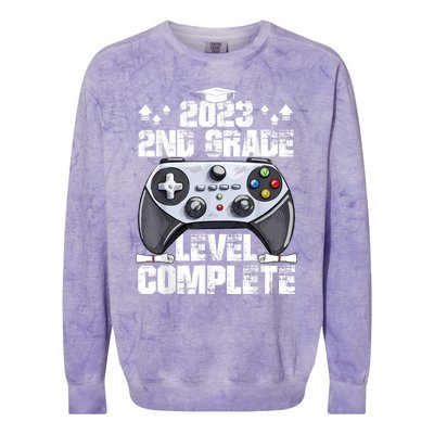 Kindergarten Level Complete Graduation Class Gamer Colorblast Crewneck Sweatshirt