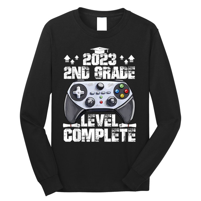 Kindergarten Level Complete Graduation Class Gamer Long Sleeve Shirt