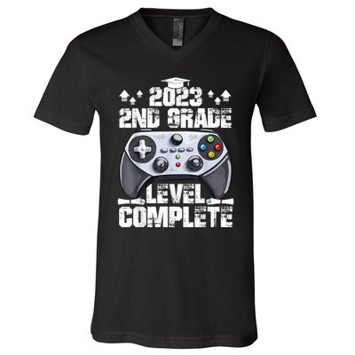 Kindergarten Level Complete Graduation Class Gamer V-Neck T-Shirt