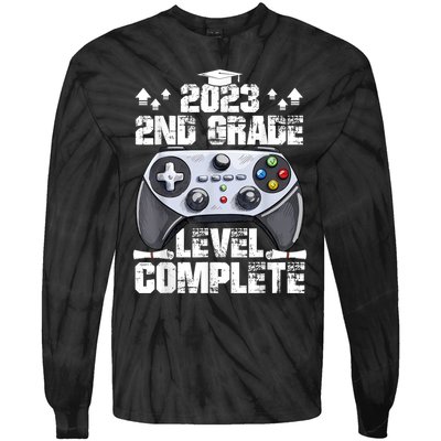 Kindergarten Level Complete Graduation Class Gamer Tie-Dye Long Sleeve Shirt