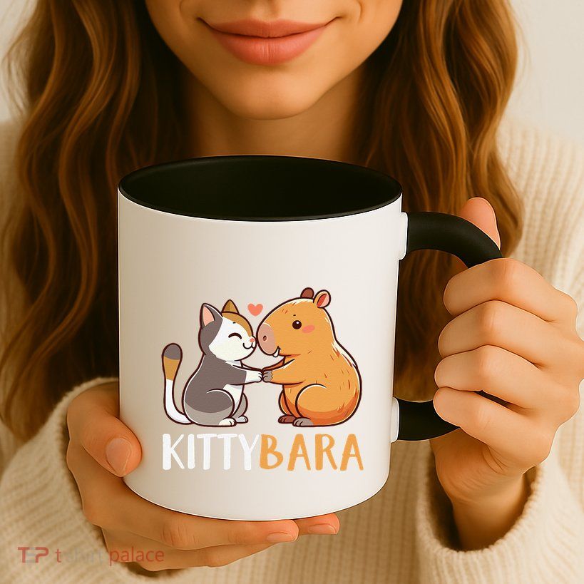 Kittybara Love Capybara Cat Mug