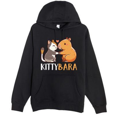 Kittybara Love Capybara Cat Premium Pullover Hoodie
