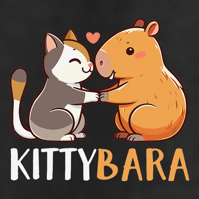 Kittybara Love Capybara Cat Golf Towel
