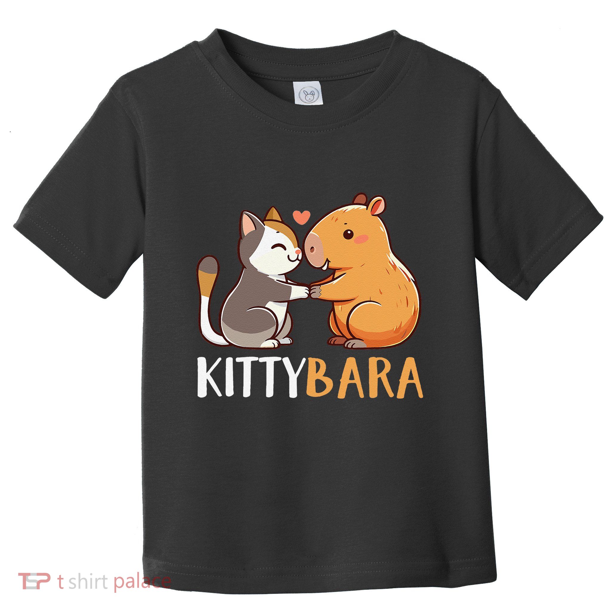 Kittybara Love Capybara Cat Toddler T-Shirt