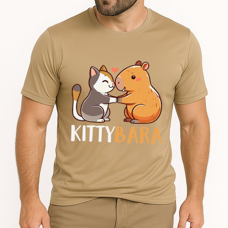 Kittybara Love Capybara Cat Performance Shirt
