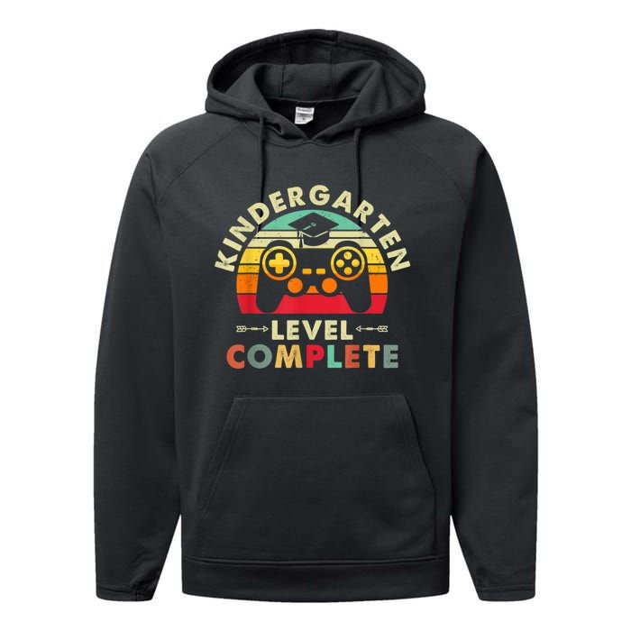 Kindergarten Level Complete Graduation Class Gamer Performance Fleece Hoodie