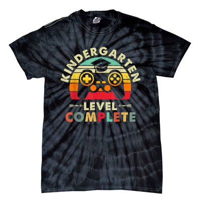 Kindergarten Level Complete Graduation Class Gamer Tie-Dye T-Shirt