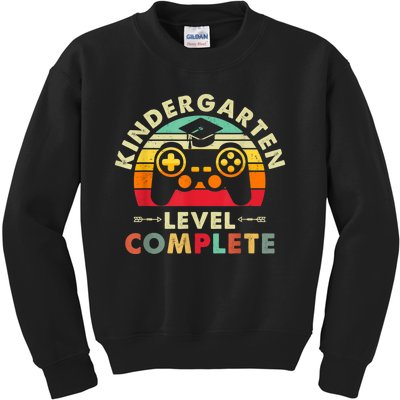 Kindergarten Level Complete Graduation Class Gamer Kids Sweatshirt