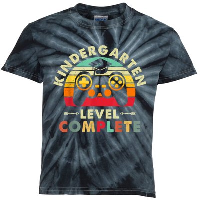 Kindergarten Level Complete Graduation Class Gamer Kids Tie-Dye T-Shirt