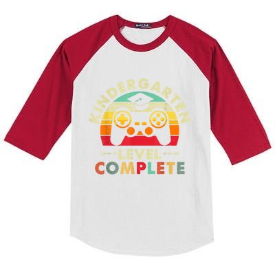 Kindergarten Level Complete Graduation Class Gamer Kids Colorblock Raglan Jersey