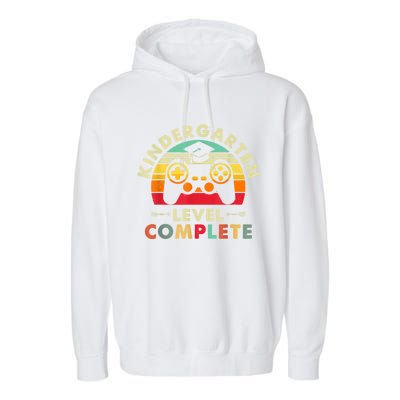 Kindergarten Level Complete Graduation Class Gamer Garment-Dyed Fleece Hoodie