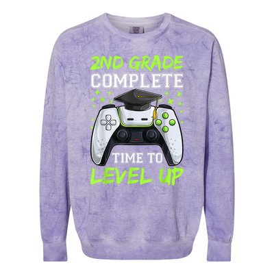 Kindergarten Level Complete Graduation Class Gamer Colorblast Crewneck Sweatshirt