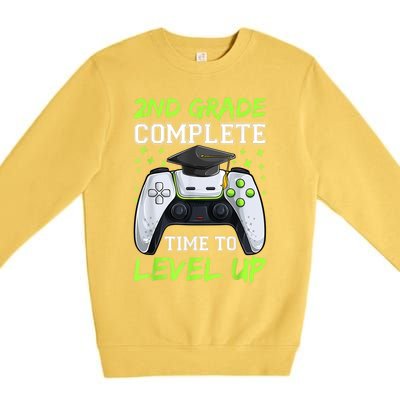 Kindergarten Level Complete Graduation Class Gamer Premium Crewneck Sweatshirt