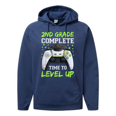 Kindergarten Level Complete Graduation Class Gamer Performance Fleece Hoodie