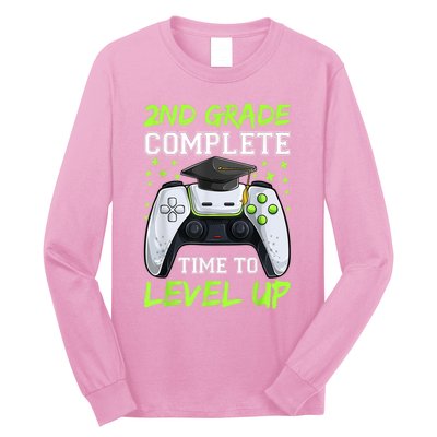 Kindergarten Level Complete Graduation Class Gamer Long Sleeve Shirt