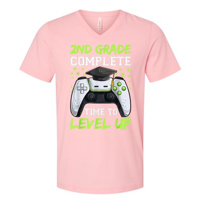 Kindergarten Level Complete Graduation Class Gamer V-Neck T-Shirt