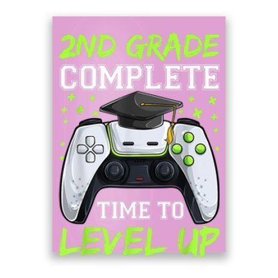 Kindergarten Level Complete Graduation Class Gamer Poster