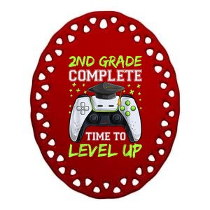 Kindergarten Level Complete Graduation Class Gamer Ceramic Oval Ornament