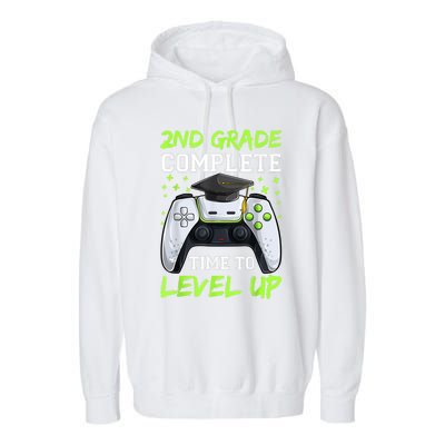 Kindergarten Level Complete Graduation Class Gamer Garment-Dyed Fleece Hoodie