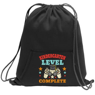 Kindergarten Level Complete Graduation Class Gamer Sweatshirt Cinch Pack Bag