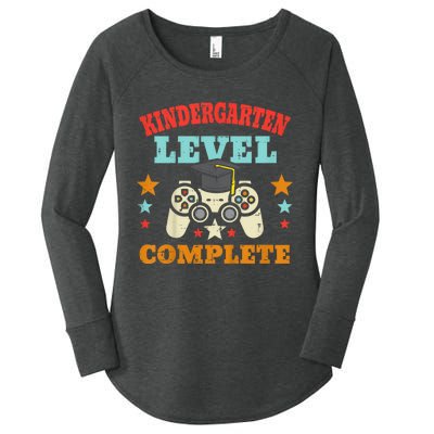 Kindergarten Level Complete Graduation Class Gamer Women's Perfect Tri Tunic Long Sleeve Shirt