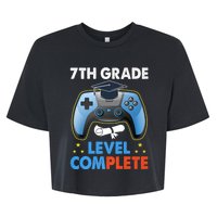 Kindergarten Level Complete Graduation Class Gamer Bella+Canvas Jersey Crop Tee