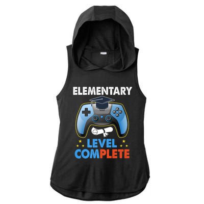 Kindergarten Level Complete Graduation Class Gamer Ladies PosiCharge Tri-Blend Wicking Draft Hoodie Tank