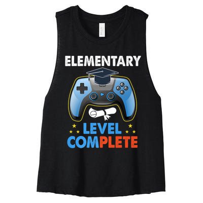 Kindergarten Level Complete Graduation Class Gamer Women's Racerback Cropped Tank