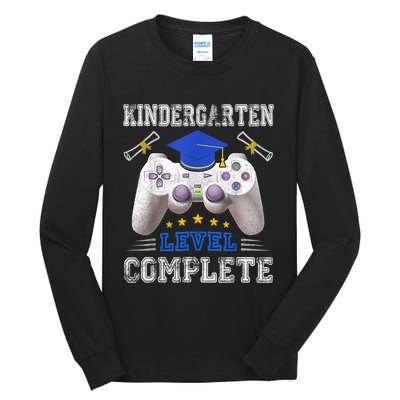 Kindergarten Level Complete Graduation Class Gamer Tall Long Sleeve T-Shirt